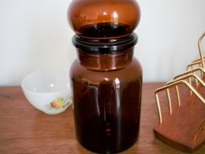 Bocal Ariel en verre fumé