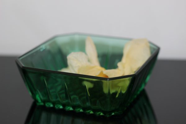 Ravier Arcoroc vert, utile en cuisine, dans la salle de bain ou le bureau