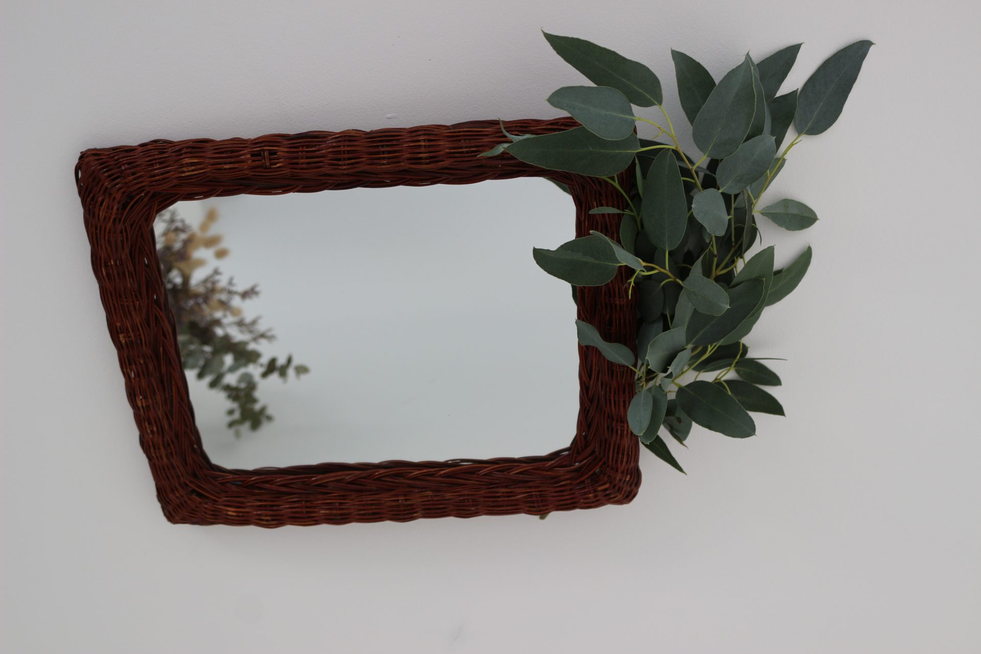 Miroir cadre en osier – Image 2