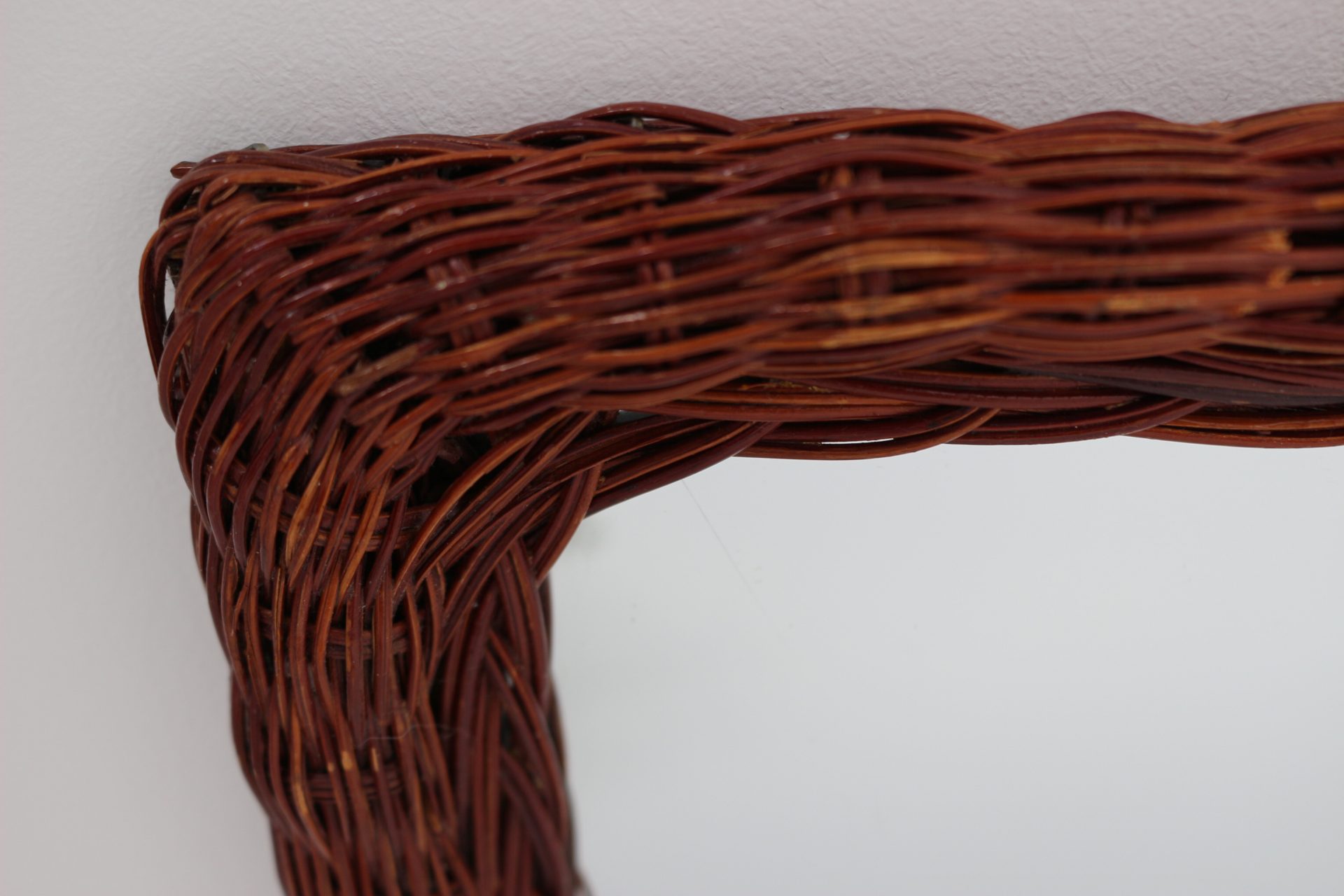 Miroir cadre en osier – Image 3