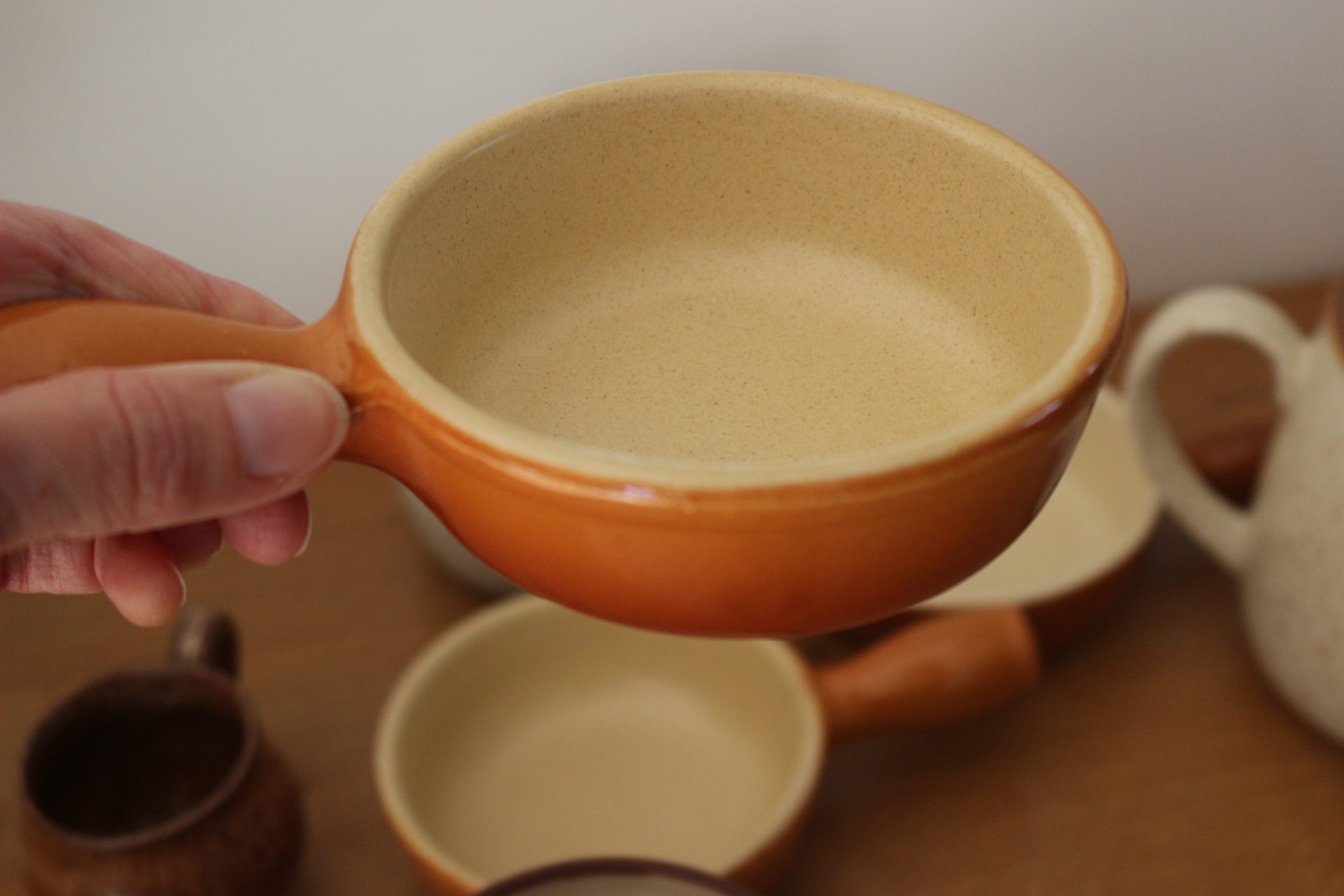 Poëlon individuel de seconde vie, en céramique à feu, de la marque Emile Henry