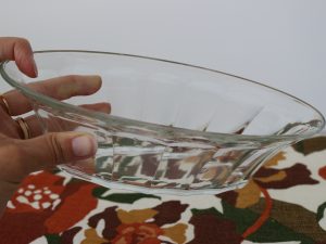 Plat creux ovale en verre