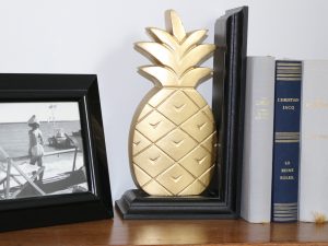 Duo de serre-livres Ananas