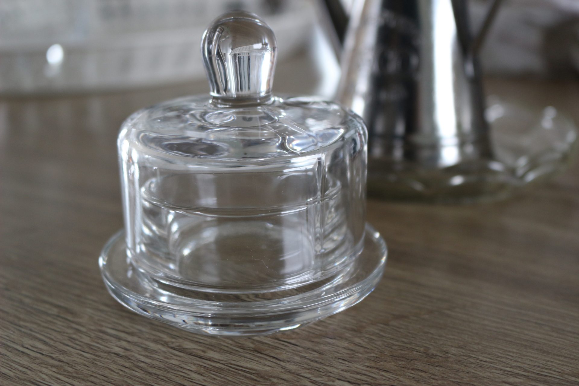 Beurrier individuel rond en verre vintage - Joli jour 17